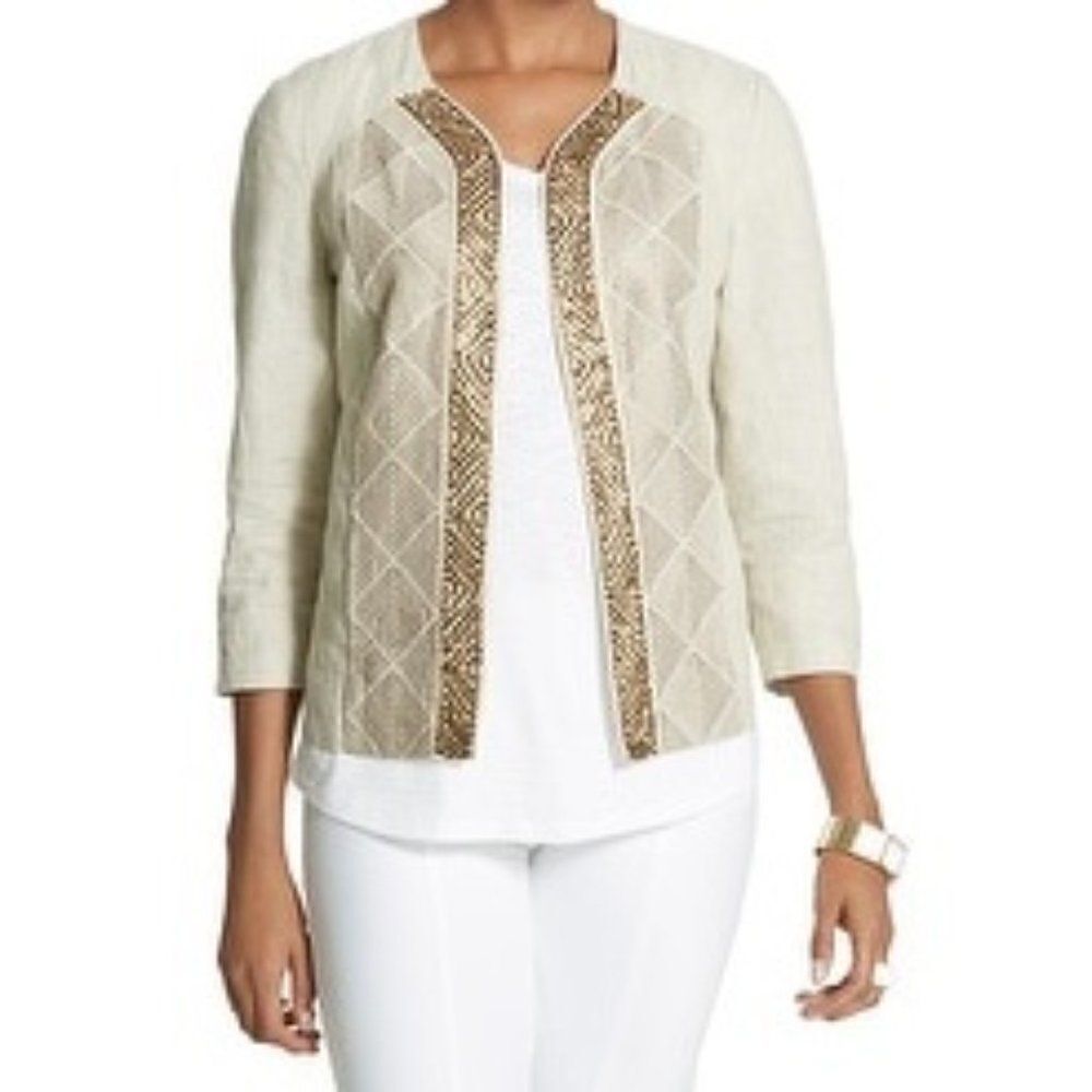 Chico's Astonishing Artisan Jacket, size 3/Large